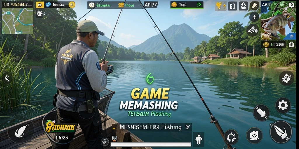 Tampilan gameplay API77 yang menakjubkan saat memancing.
