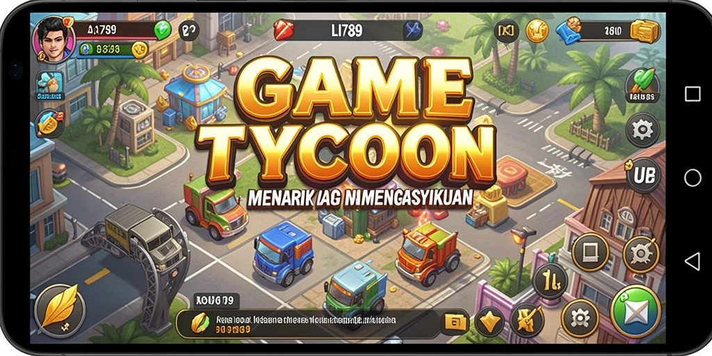 Tampilan gameplay LI789 yang menarik dalam membangun bisnis Tycoon.