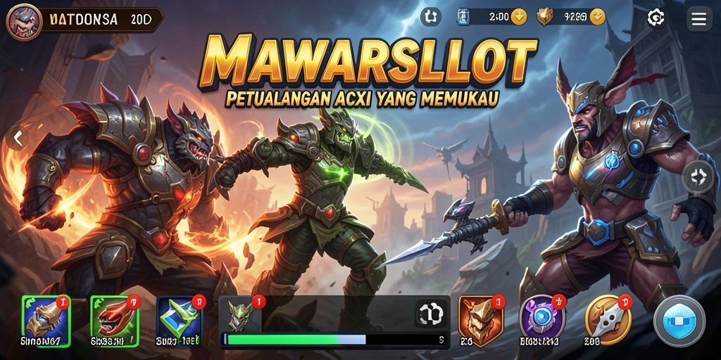 Tampilan gameplay MAWARSLOT yang penuh aksi dan seru.