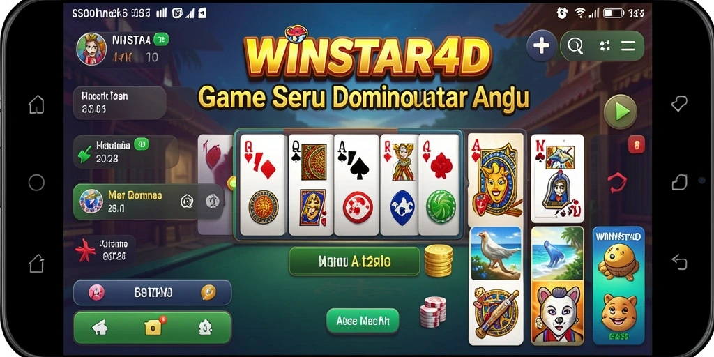 Screenshot gameplay WINSTAR4D yang menampilkan strategi seru Domino.